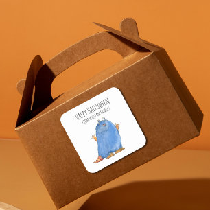 Sticker Carré Monster Candy Happy Halloween