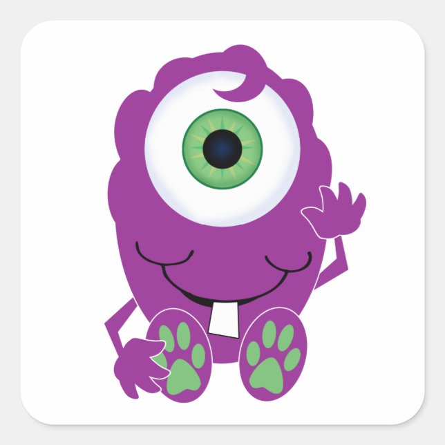 Sticker Carré Monster des Cyclops (Devant)