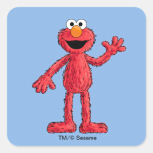 Sticker Carré Monstre à la fin de cette histoire Cutie Elmo