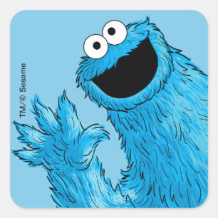 Sticker Carré Monstre au bout de cette histoire Cookie