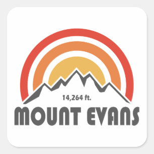 Sticker Carré Mont Evans