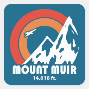 Sticker Carré Mont Muir California Sun Eagle