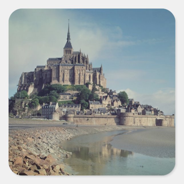 Sticker Carré Mont Saint-Michel (Devant)