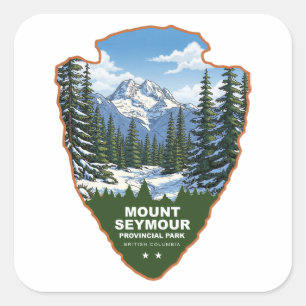 Sticker Carré Mont Seymour Provincial Park Arrowhead