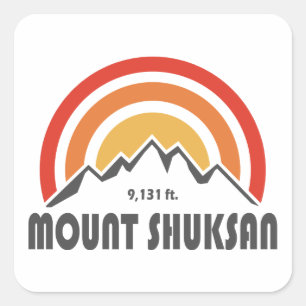 Sticker Carré Mont Shuksan
