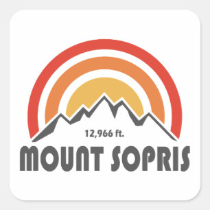 Sticker Carré Mont Sopris