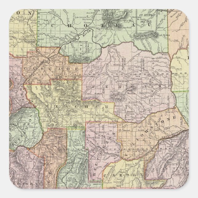 Sticker Carré Montana (Devant)