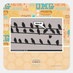 Sticker Carré Montre !