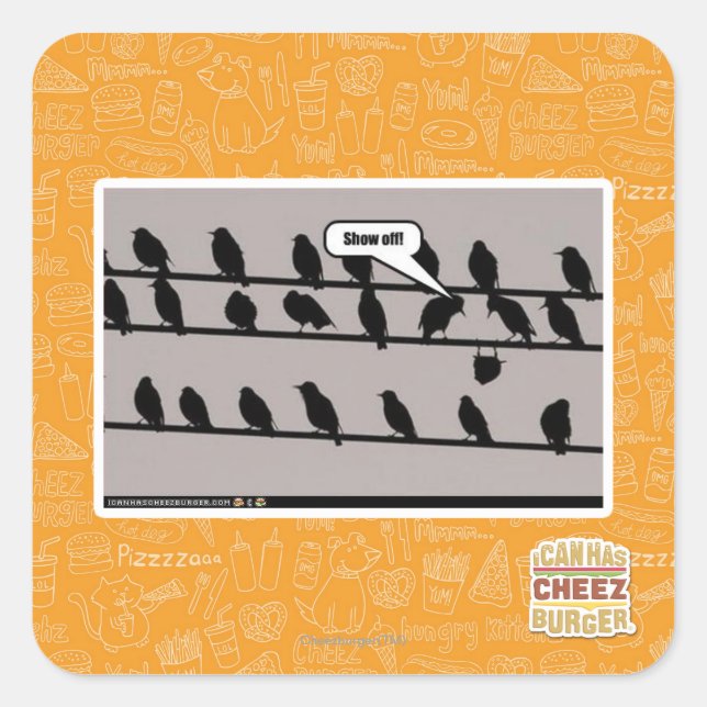 Sticker Carré Montre ! (Devant)