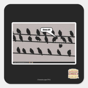 Sticker Carré Montre !