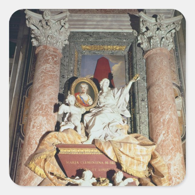 Sticker Carré Monument à Maria Clementina Sobieska 1739 (Devant)
