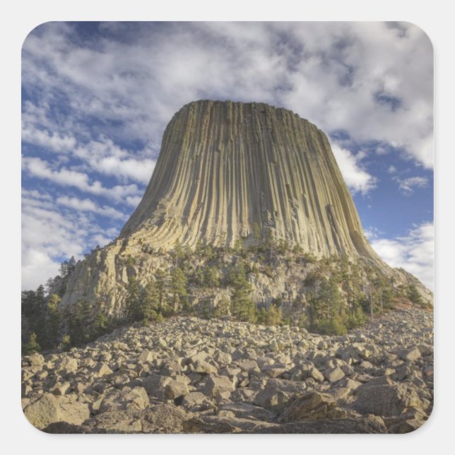 Sticker Carré Monument national de Devils Tower (Devant)