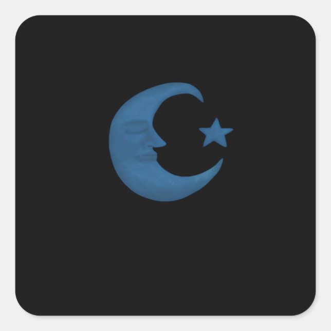 Sticker Carré Moon Whimsigoth (Devant)