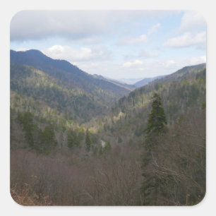 Sticker Carré Morton Vue sur les montagnes Great Smoky