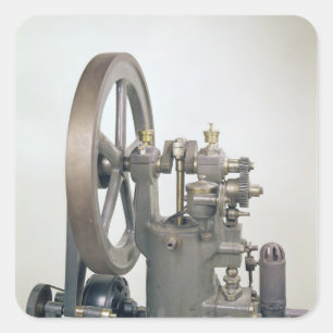 Sticker Carré Moteur à combustion interne, 1876