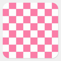 Motif À damiers chèque rose blanc