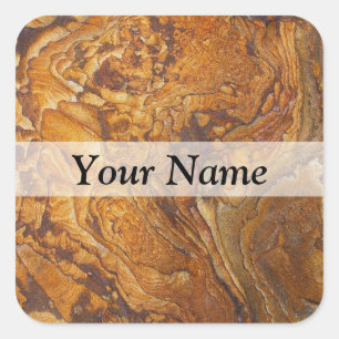 Sticker Carré Motif abstrait Sandstone