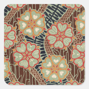 Sticker Carré Motif Art Nouveau #2 à Emporio Moffa