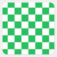 Motif blanc À damiers blanc vert