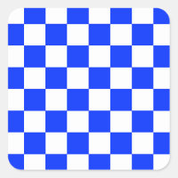 Motif chèque À damiers blanc bleu