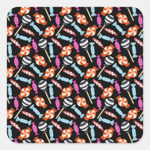 Sticker Carré Motif de bonbons motif Lollies lollipop 37
