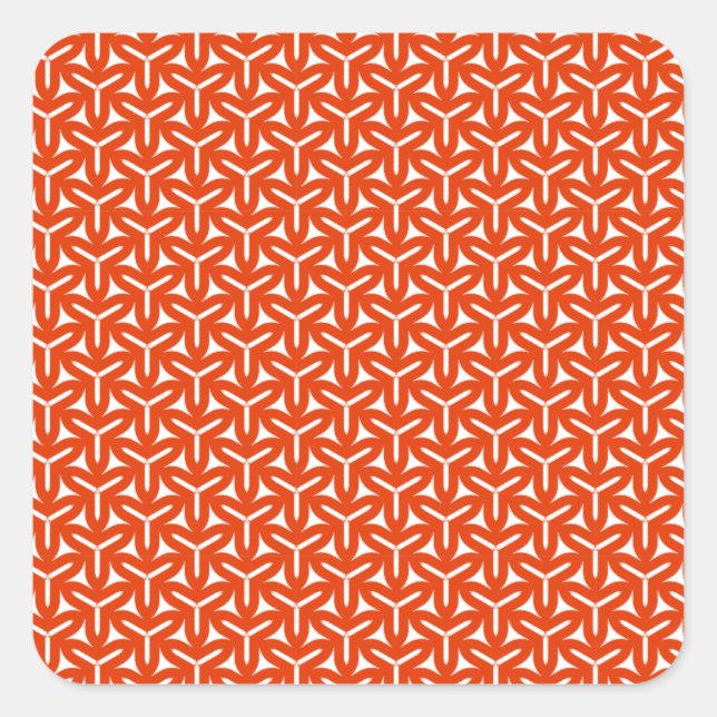 Sticker Carré Motif de lames gothiques (Devant)