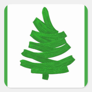 Sticker Carré motif de Noël.