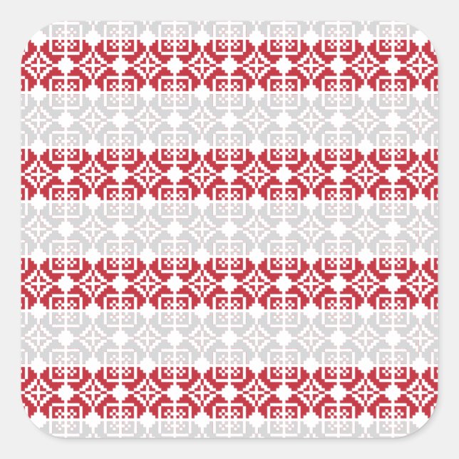 Sticker Carré Motif géométrique SUN du matin letton II (Devant)