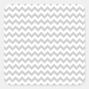 Sticker Carré Motif gris clair Chevron (lignes fines)