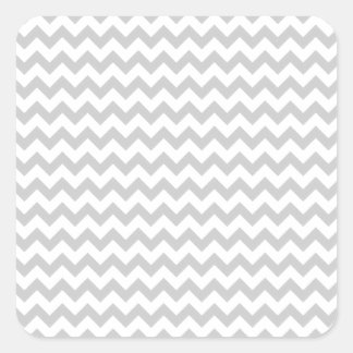 Sticker Carré Motif gris clair Chevron (lignes fines)