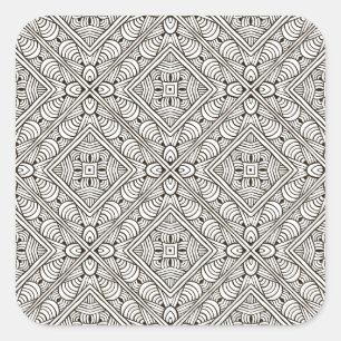 Sticker Carré Motif inspiré