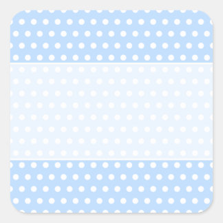 Sticker Carré Motif Polka blanc et bleu. Spotty.