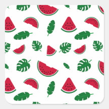 Motif sans couture d'été tropical pastèque