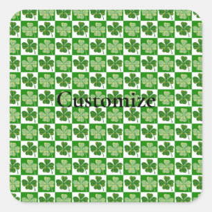 Sticker Carré Motif shamrock Thunder_Cove