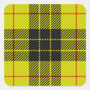 Sticker Carré Motif tartan MacLeod