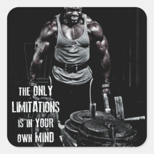 Sticker Carré Motivation gym