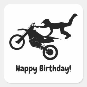Sticker Carré Moto cross Dirt Bike