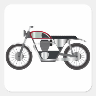 Sticker Carré Motorcycle