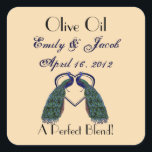 Sticker Carré Mots clés vintages Peacock Olive Oil Favoriser<br><div class="desc">Peacock vintage Vous pouvez aussi aimer :</div>
