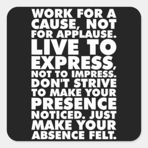 Sticker Carré Mots Motivationnels