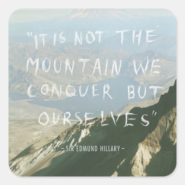 Sticker Carré Mots Motivationnels (Devant)