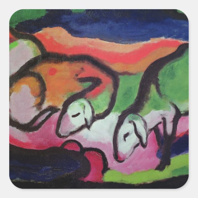 Sticker Carré Mouton, 1912 (Devant)