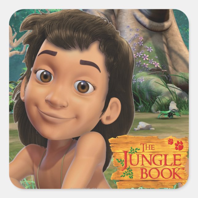 Sticker Carré Mowgli 4 (Devant)