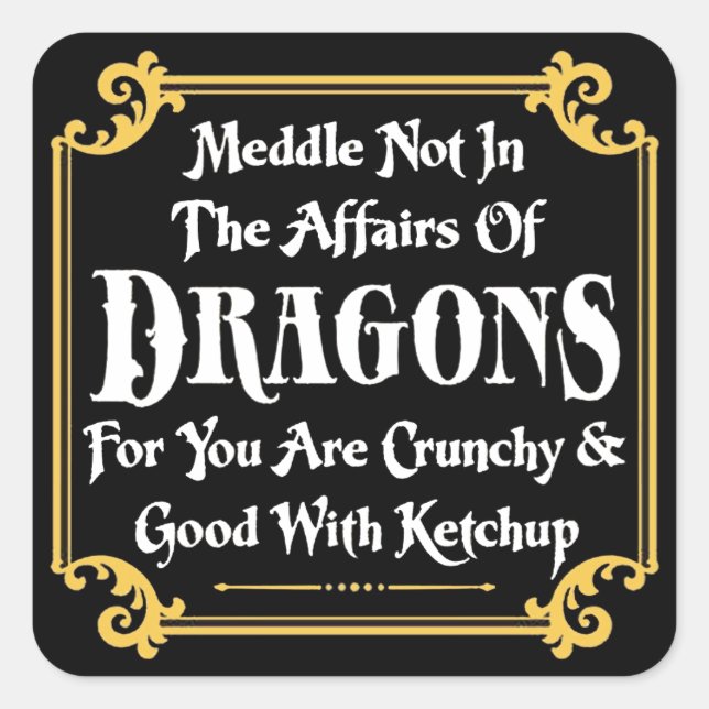 Sticker Carré Moyenne non (Devant)