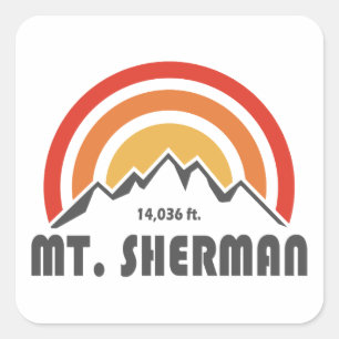 Sticker Carré Mt. Sherman