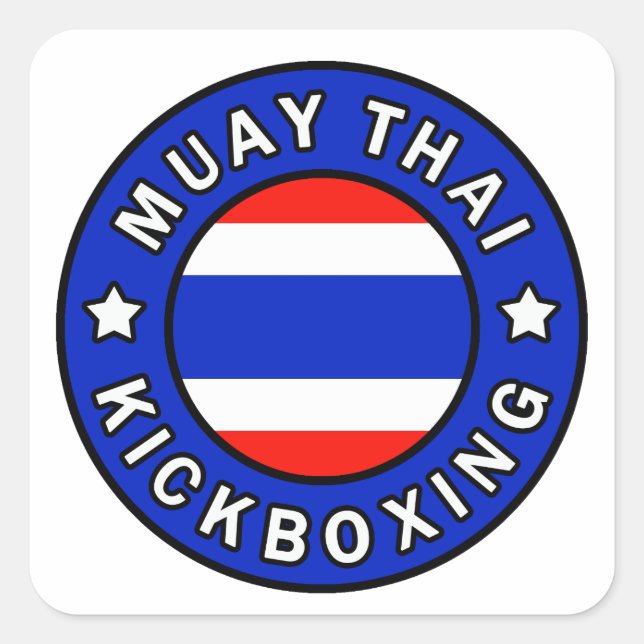Sticker Carré Muay Thai (Devant)
