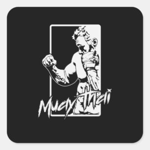 Sticker Carré Muay Thai Boran