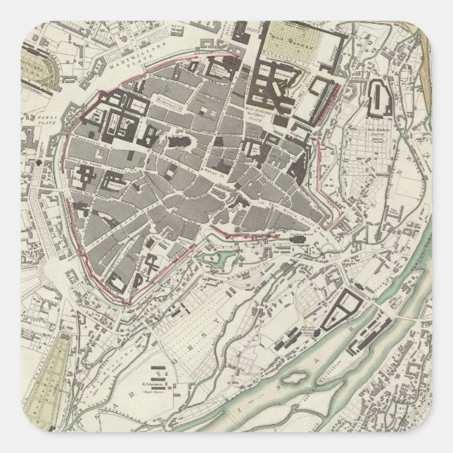 Sticker Carré Munich Muenchen (Devant)