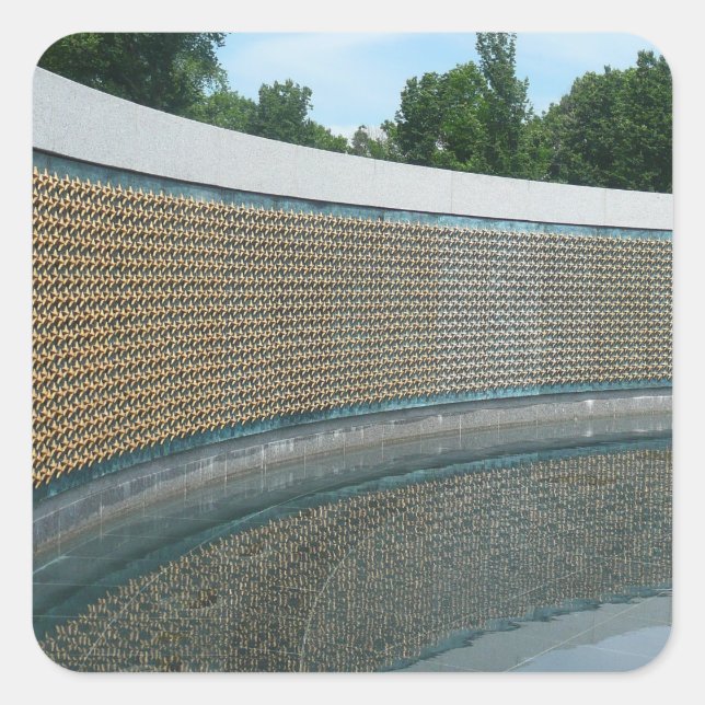 Sticker Carré Mur de la liberté commémorative 2ème guerre mondia (Devant)