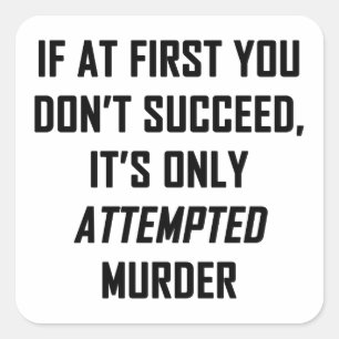 Sticker Carré Murder